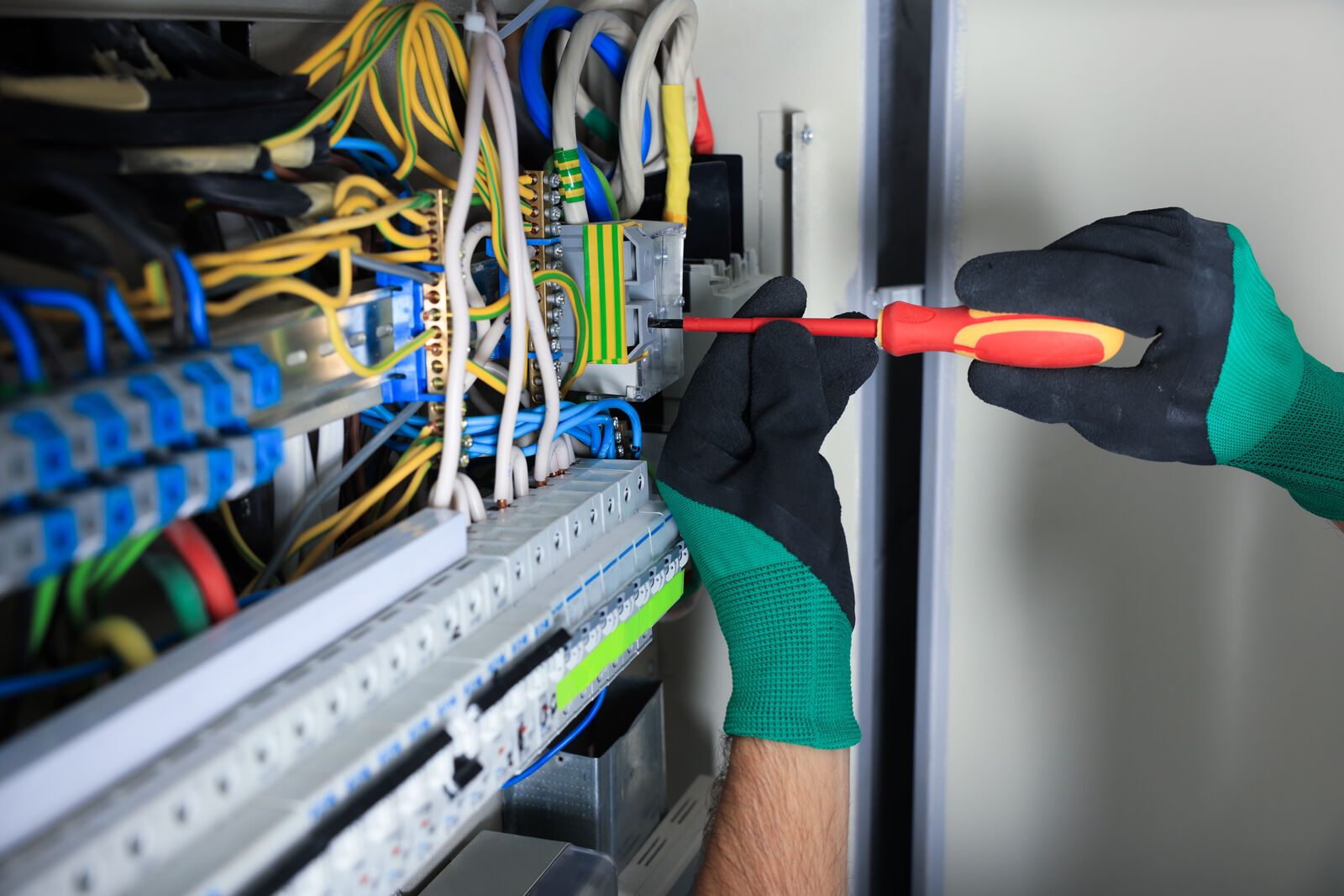New Power Holdings electrician checking older wiring in a Pretoria home